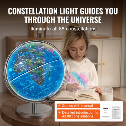 SKU6 - 13" Illuminated Globe with Constellations for Kids' Rooms