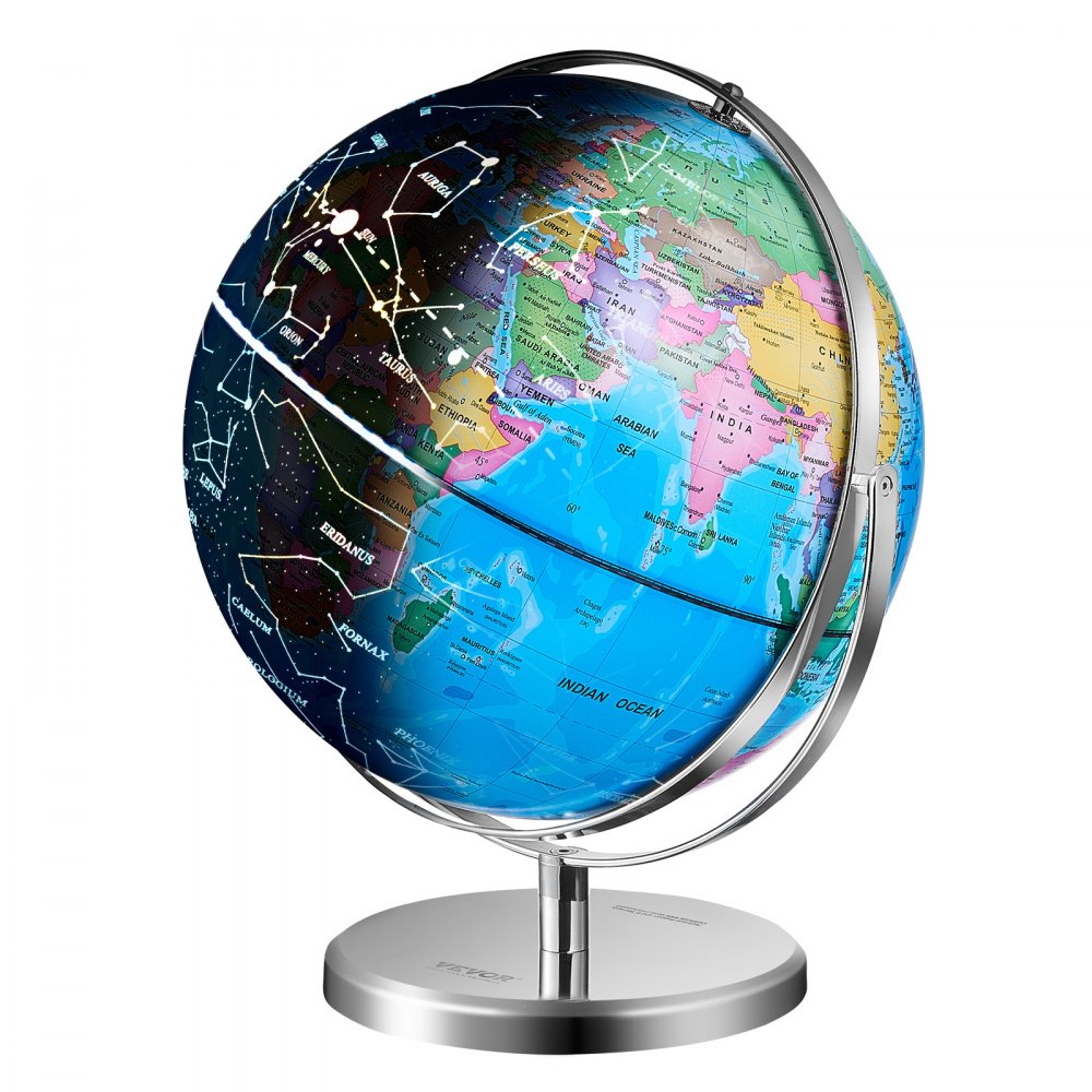 SKU5 - 9" VEVOR Illuminated Globe & LED Night Light