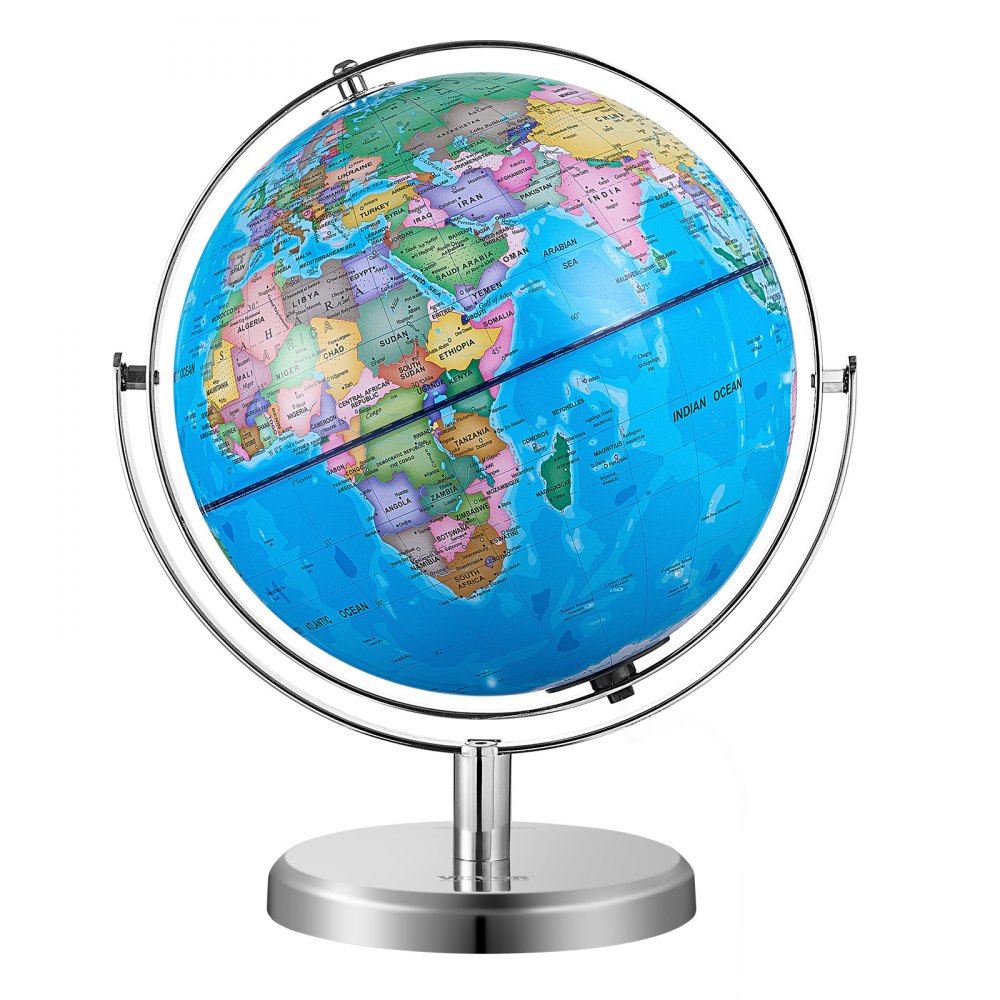 SKU5 - 9" VEVOR Illuminated Globe & LED Night Light