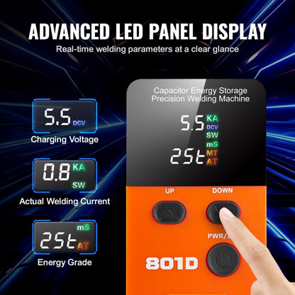 801D - Precision Battery Spot Welder for Nickel Thickness 0.1-0.3mm