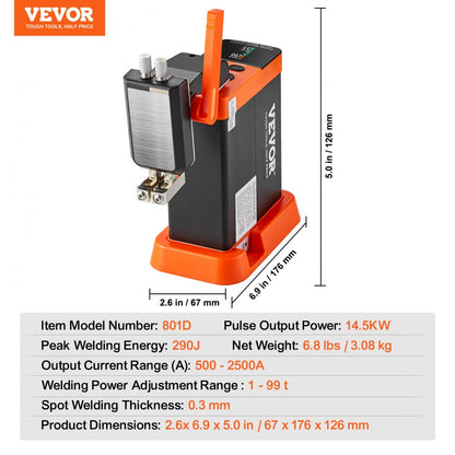 801D - Precision Battery Spot Welder for Nickel Thickness 0.1-0.3mm