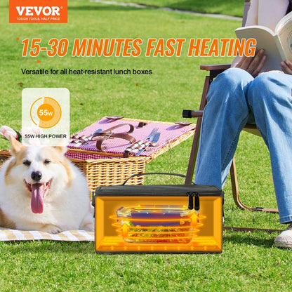 210-BK - 2QT VEVOR Portable Food Warmer, 12V Car Oven for Travel