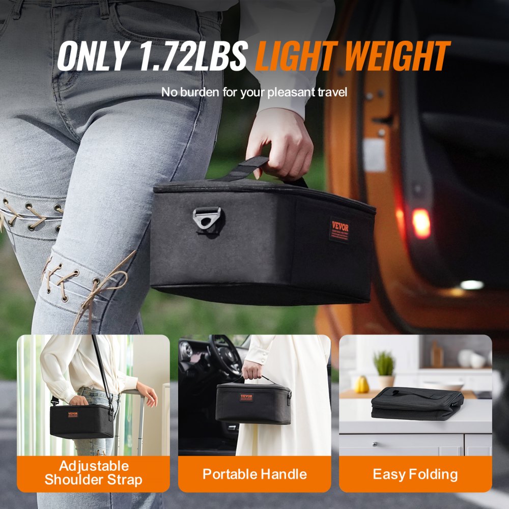 310-BK - Compact 80W Portable Oven for Home & Travel