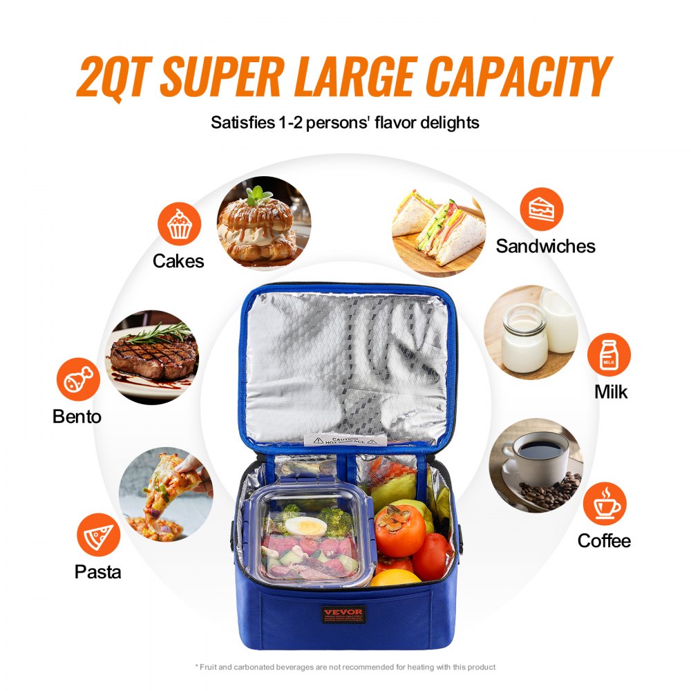 110-BU - Efficient 80W Portable Oven for Quick Meal Heating