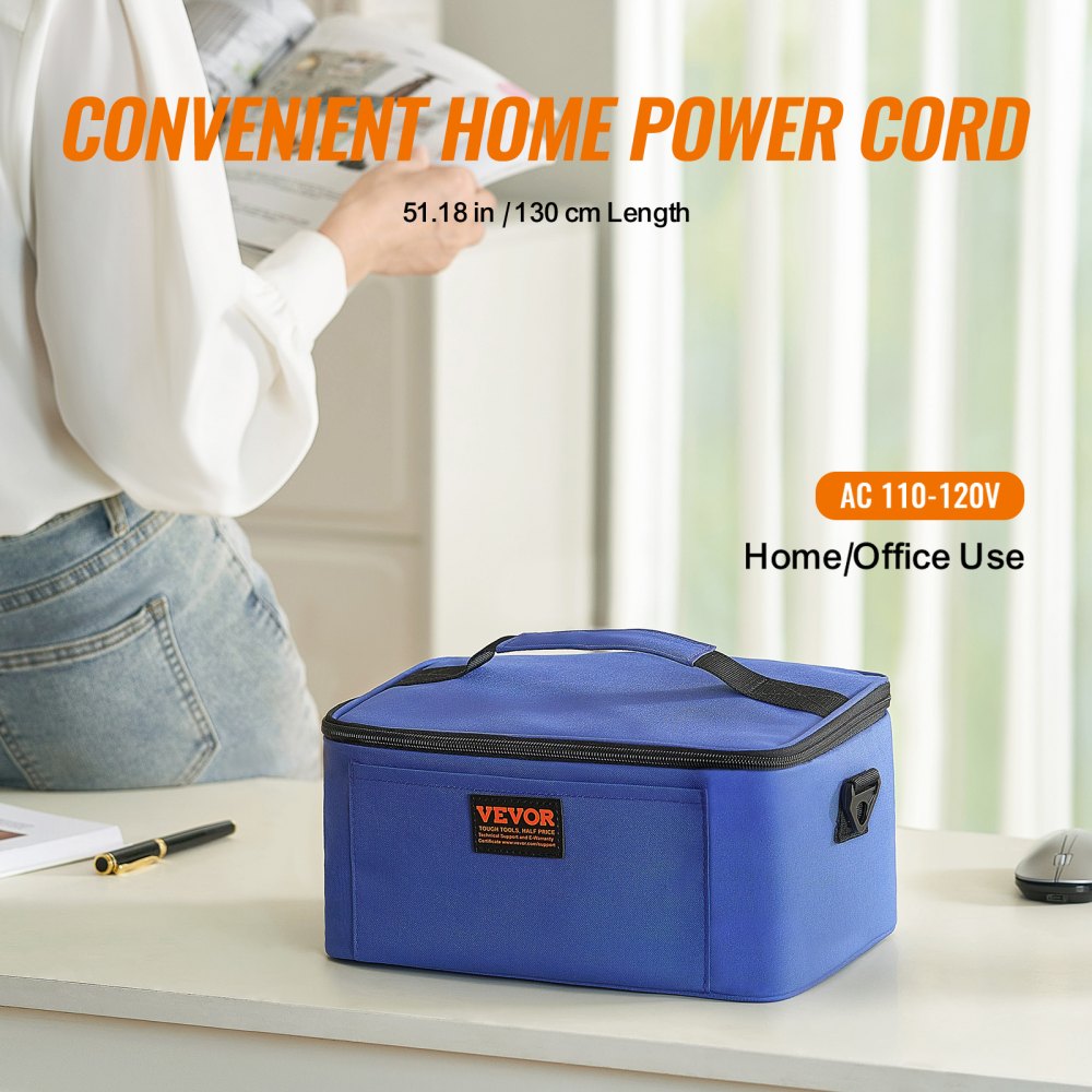 110-BU - Efficient 80W Portable Oven for Quick Meal Heating