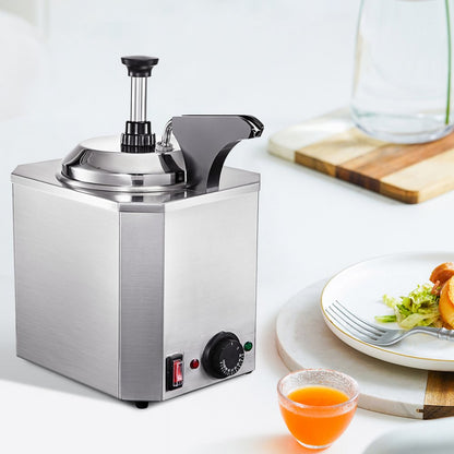 010495842953 - 2.4Qt Stainless Steel Cheese Warmer with Temperature Control