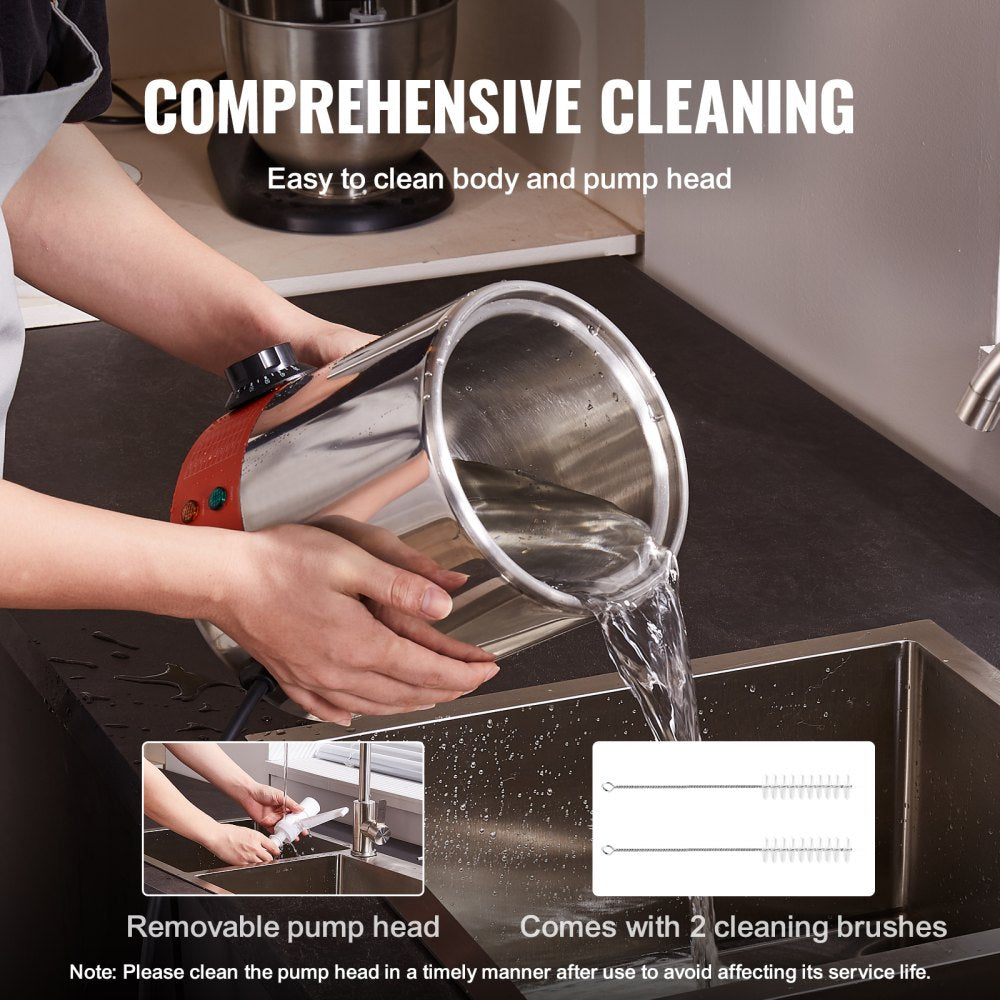 RPBH-01 - Compact 2.3 QT Stainless Steel Cheese Dispenser for Food Service