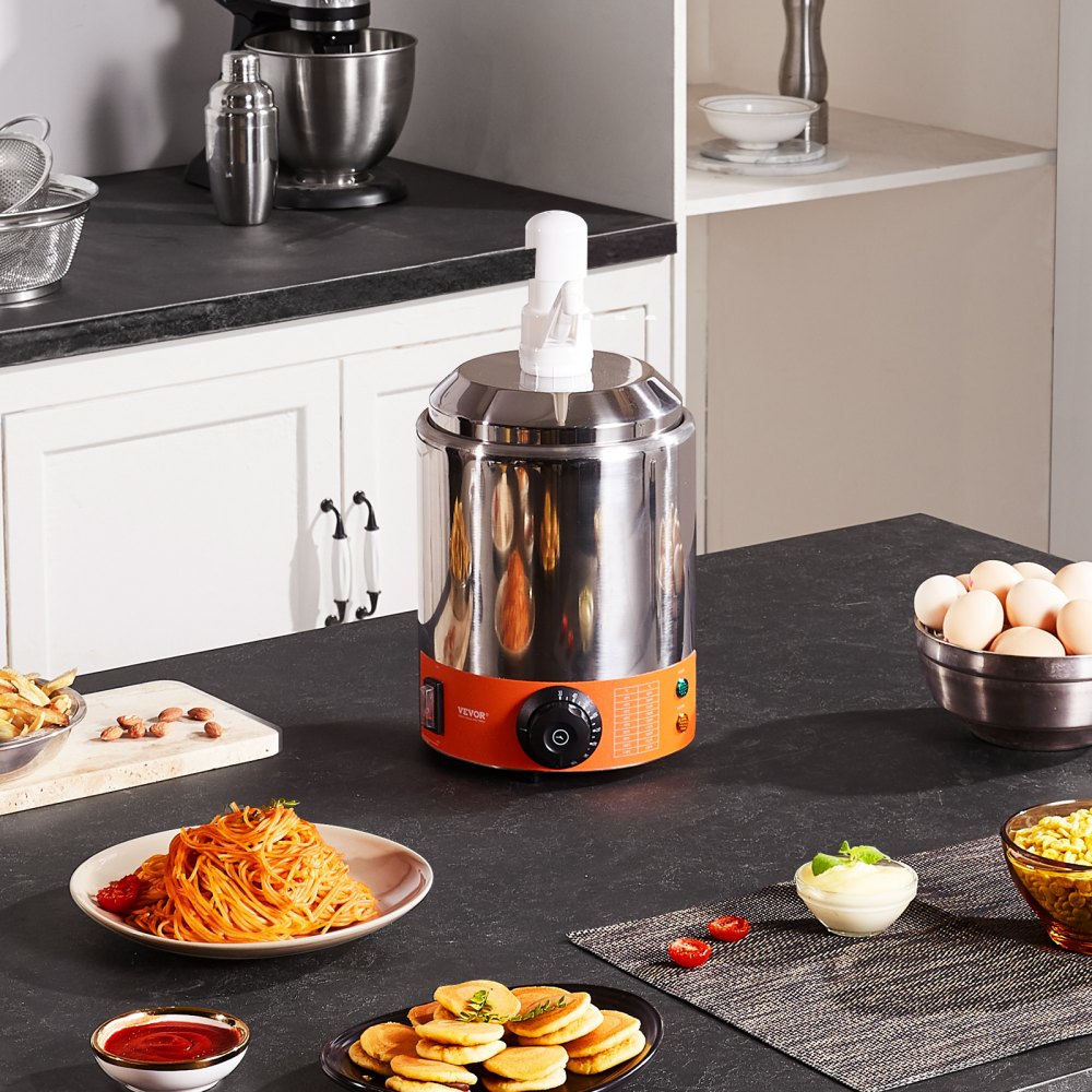 RPBH-01 - Compact 2.3 QT Stainless Steel Cheese Dispenser for Food Service