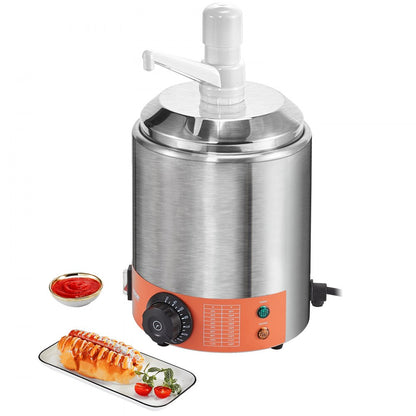 RPBH-01 - Compact 2.3 QT Stainless Steel Cheese Dispenser for Food Service