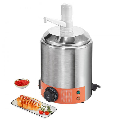RPBH-01 - Compact 2.3 QT Stainless Steel Cheese Dispenser for Food Service