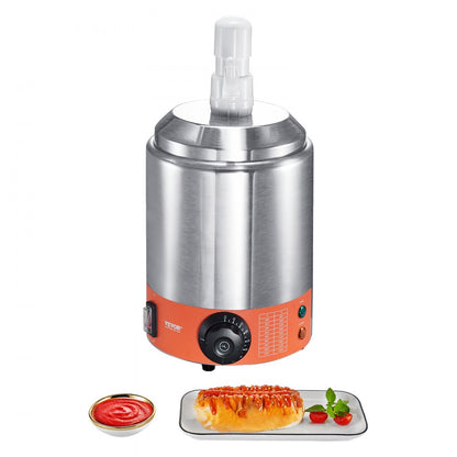 RPBH-01 - Compact 2.3 QT Stainless Steel Cheese Dispenser for Food Service