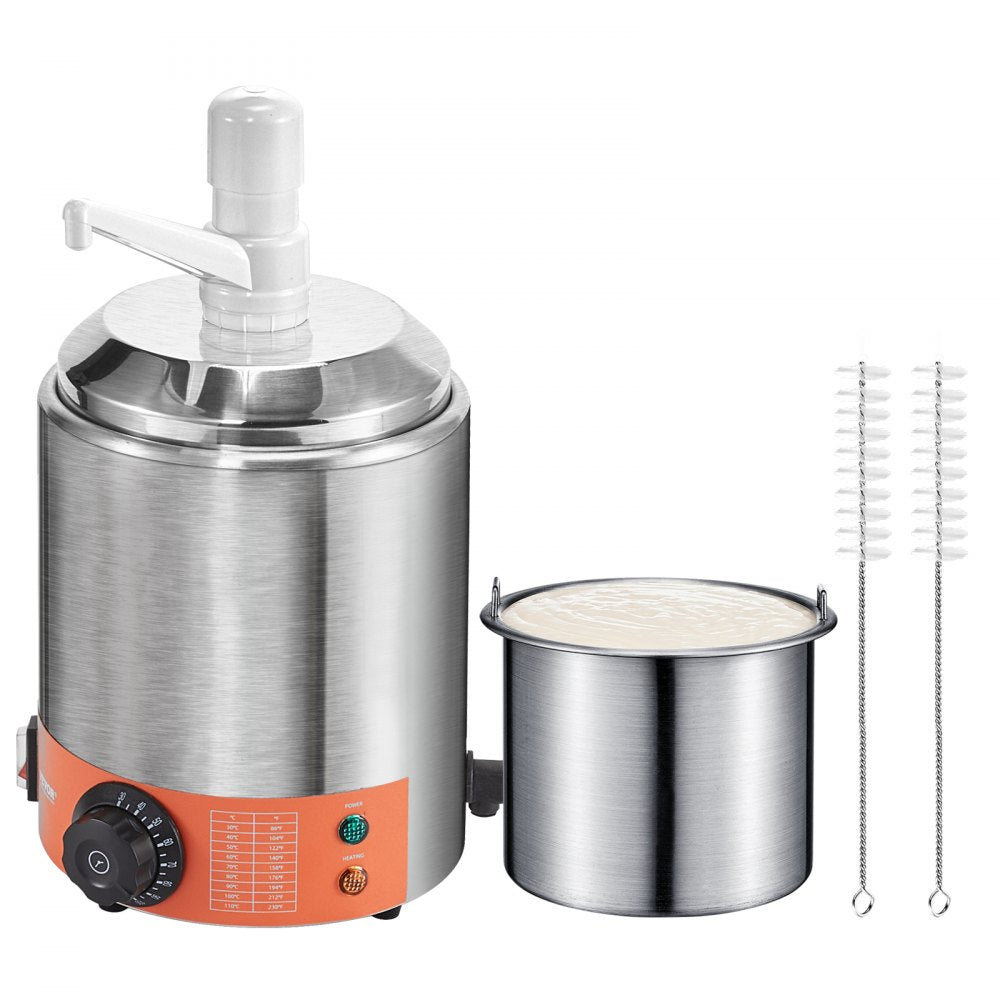 RPBH-01 - Compact 2.3 QT Stainless Steel Cheese Dispenser for Food Service