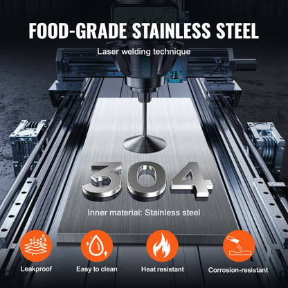 CH-02 - VEVOR Double-Bottle Sauce Warmer, 86-185°F Adjustable Temperature
