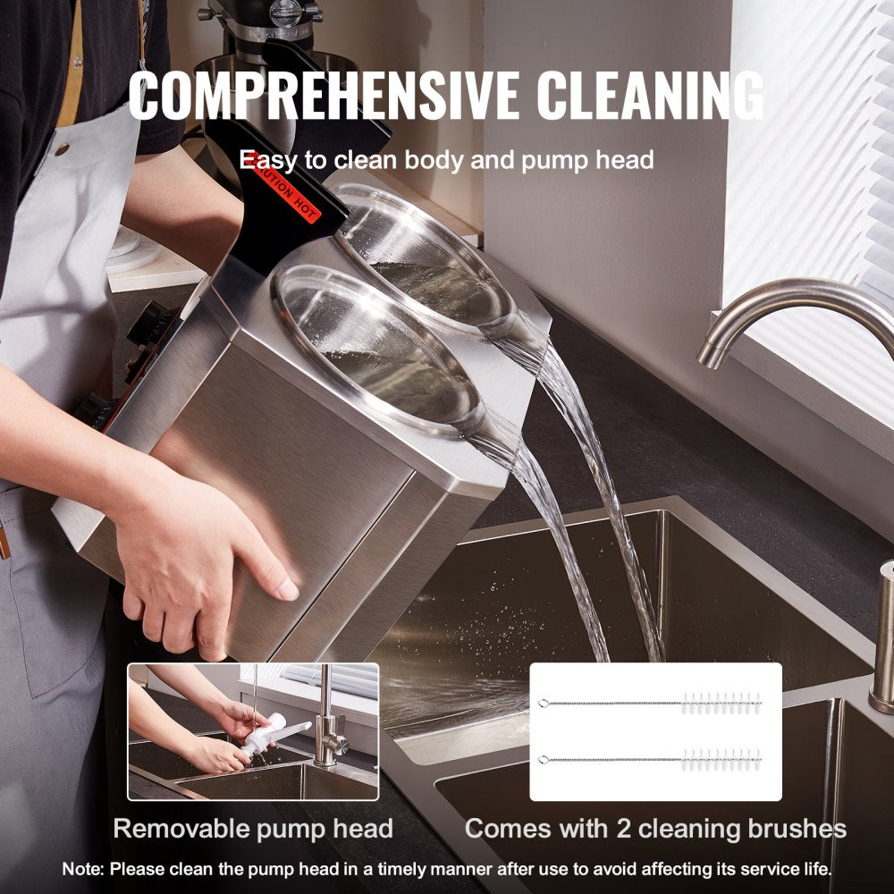 PBH-02 - 2.3 QT Electric Cheese Dispenser with Temperature Control