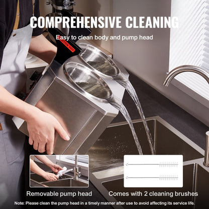 PBH-02 - 2.3 QT Electric Cheese Dispenser with Temperature Control