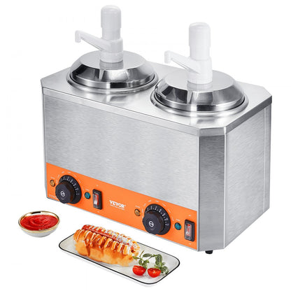 PBH-02 - 2.3 QT Electric Cheese Dispenser with Temperature Control