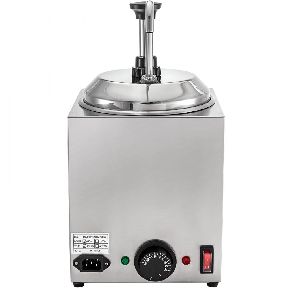 010789328475 - 2.4Qt Stainless Steel Cheese Dispenser with Adjustable Temperature