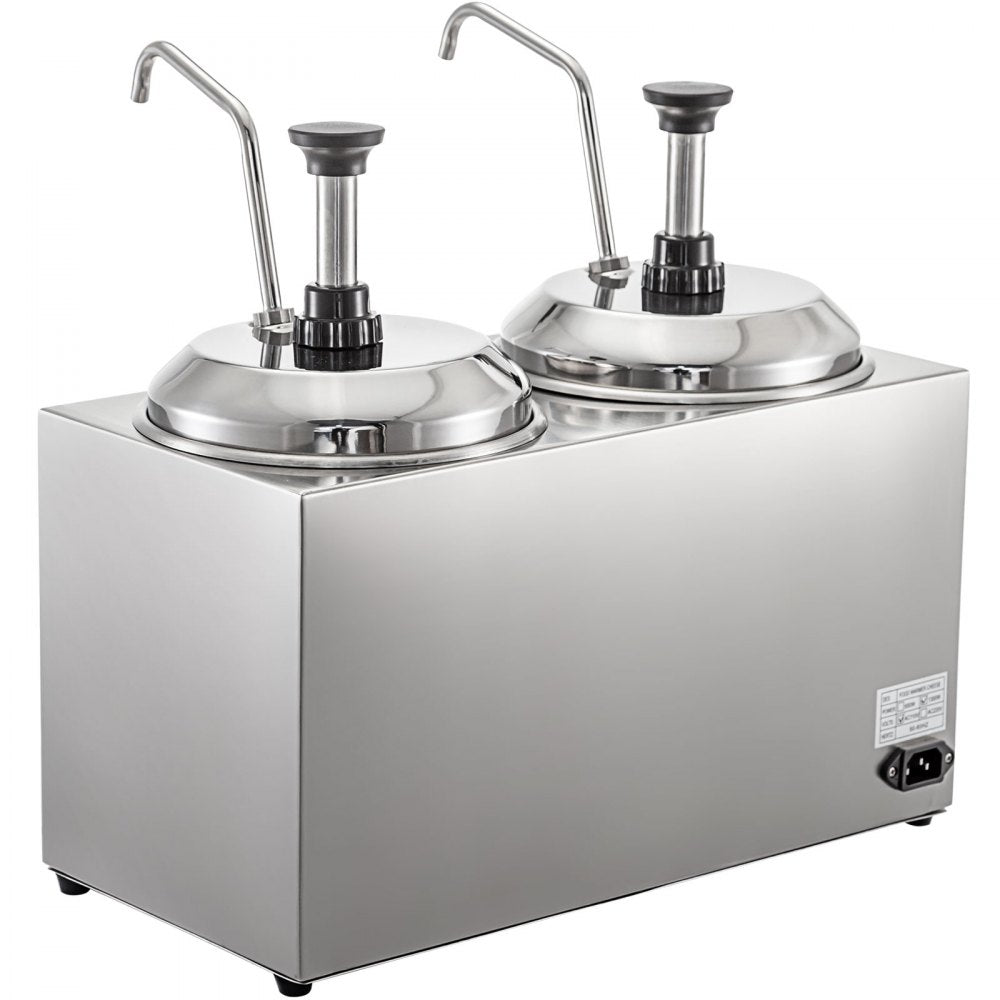 010569312091 - 4.8Qt Stainless Steel Cheese Warmer with 1300W Pump