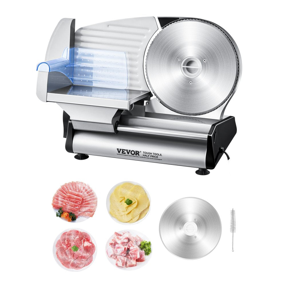 1A-FS204 - 8.7" Electric Meat Slicer, 180W Adjustable Thickness