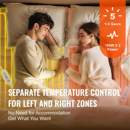 HLMP-CF-NFI-K - King Electric Mattress Pad with Adjustable Heat Settings