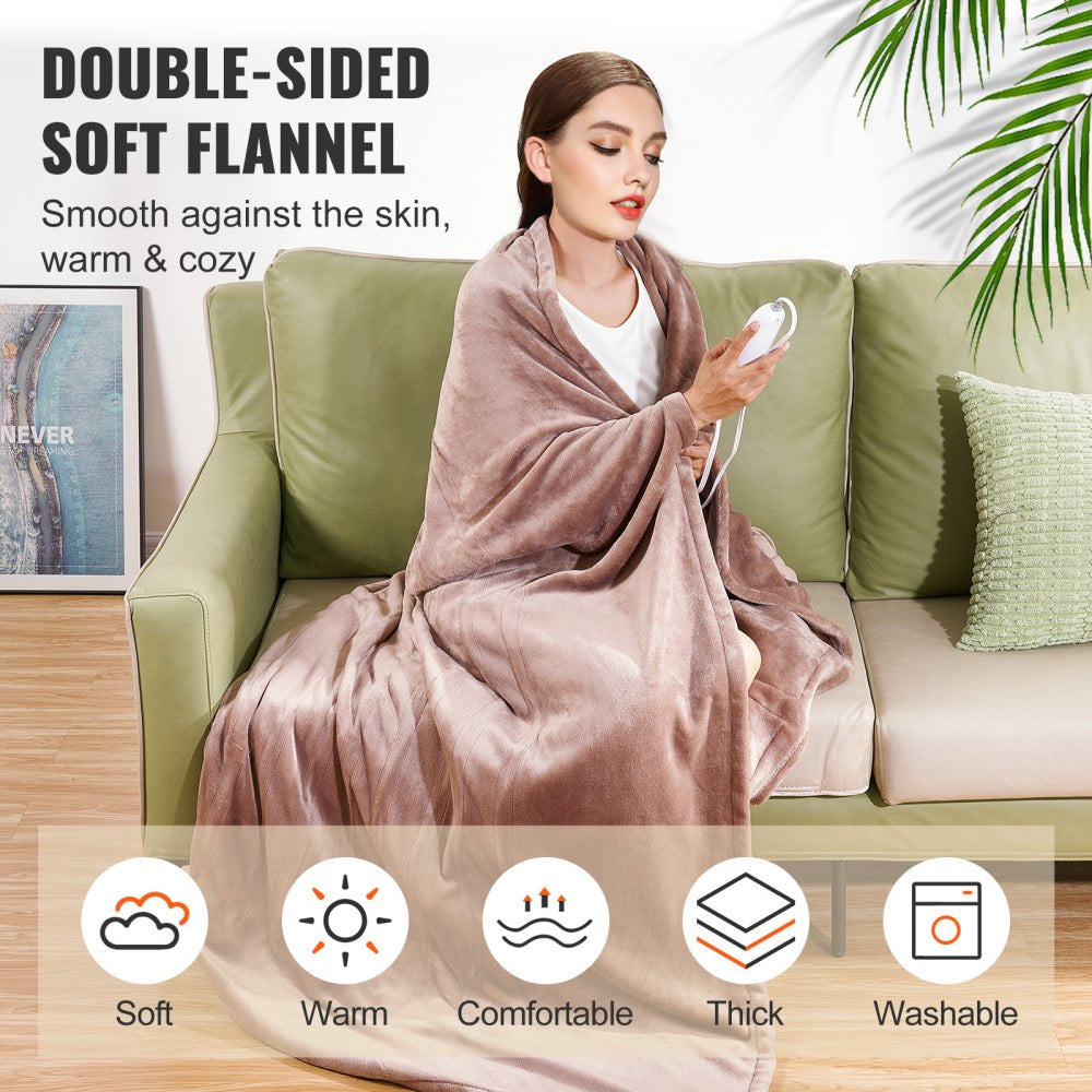 HLB-NFI-KF - 100" x 90" VEVOR Electric Throw Blanket for Even Warmth