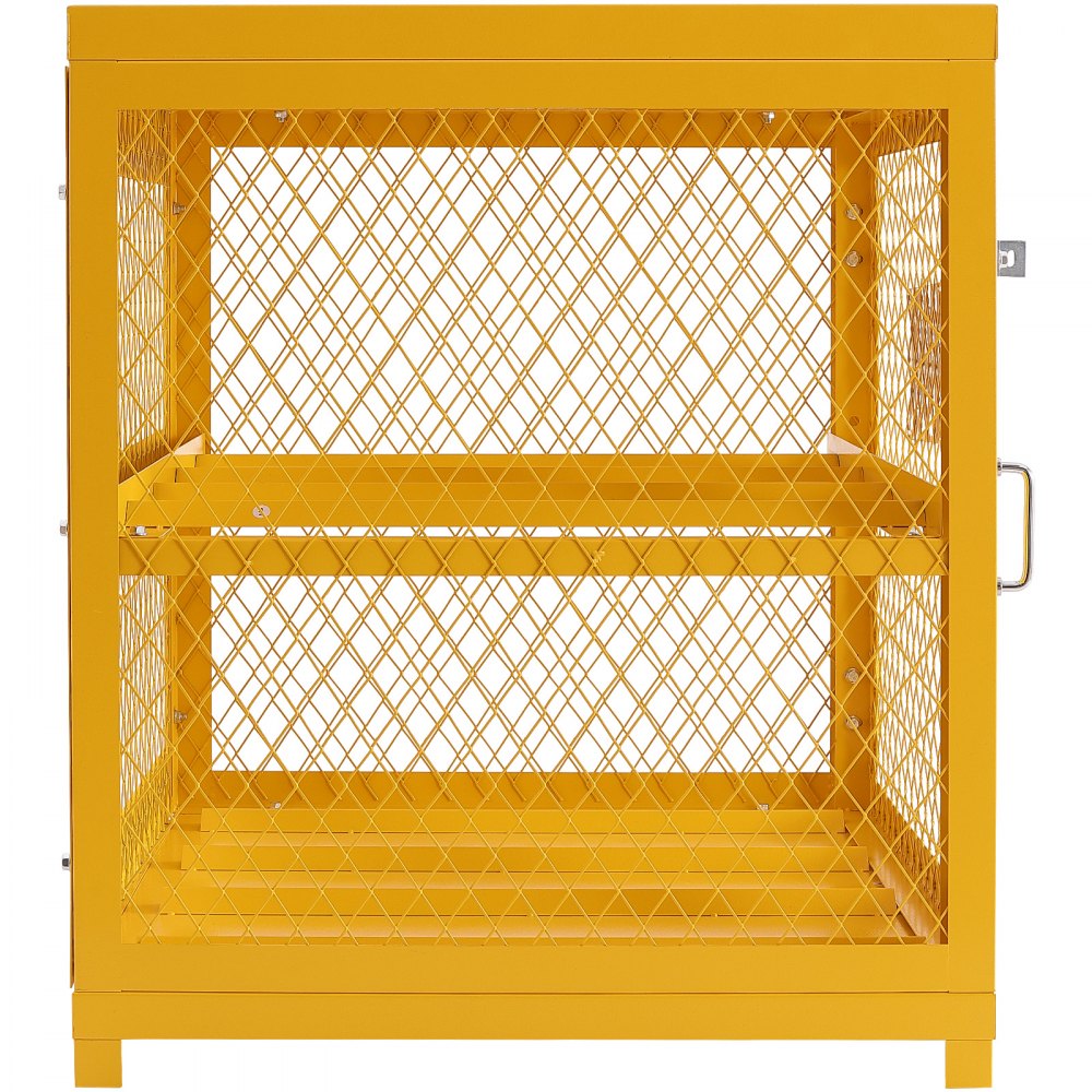 SS-QPG - 31.02"x30.04"x35" Yellow Steel Cylinder Storage Cabinet