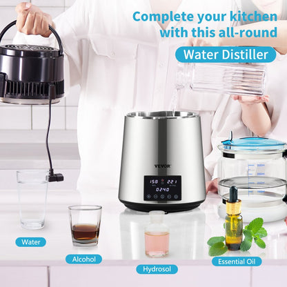 YMK40230 - 4L VEVOR Water Distiller with Dual Temp Display & Timer