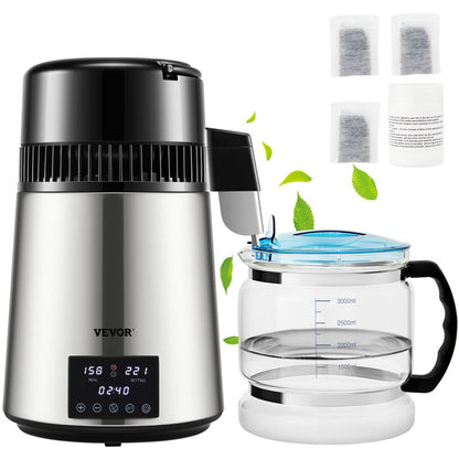 YMK40230 - 4L VEVOR Water Distiller with Dual Temp Display & Timer