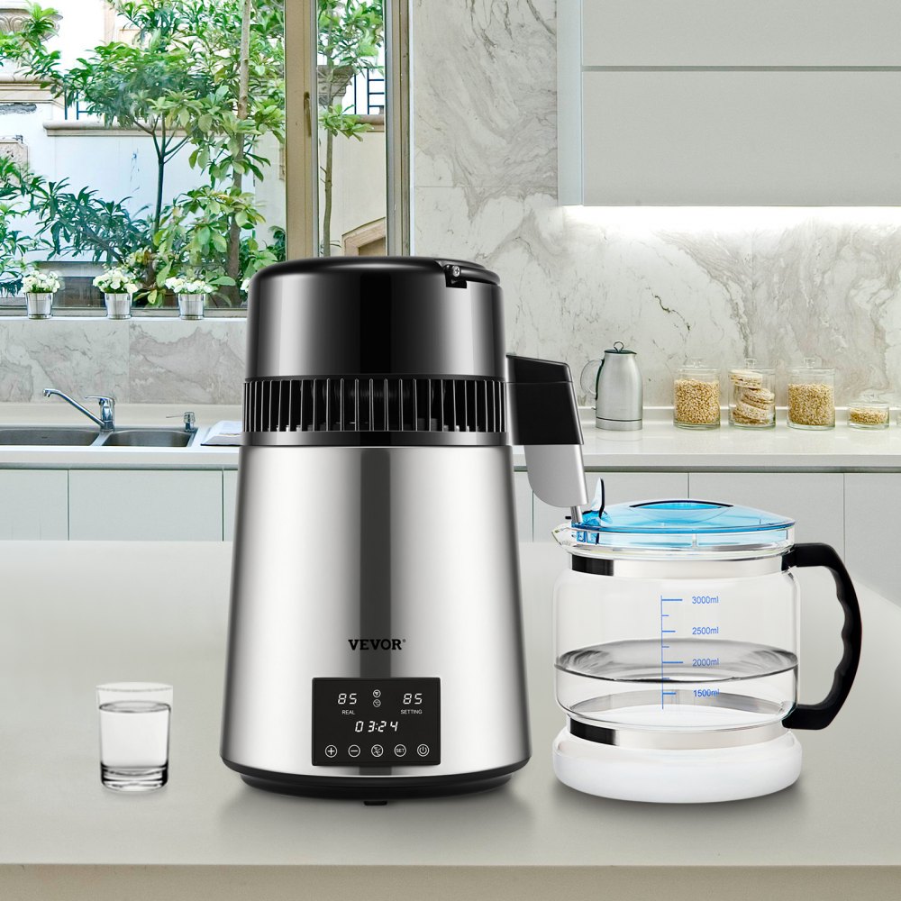 YMK40207 - Compact VEVOR Water Distiller, 0.26 Gal/hr, Easy Use Design