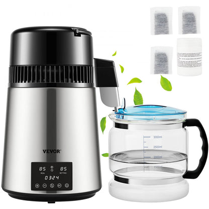YMK40207 - Compact VEVOR Water Distiller, 0.26 Gal/hr, Easy Use Design