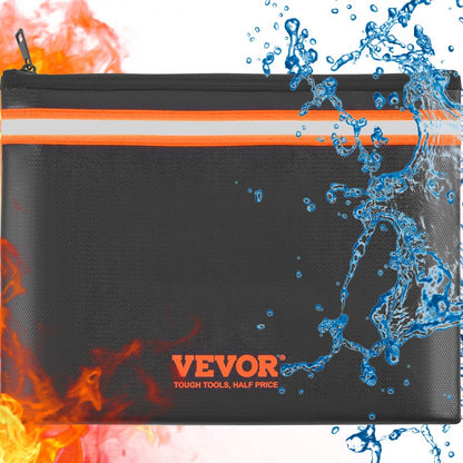 YX20230216-005 - 13.4"x10" Fireproof & Water-Resistant Document Bag