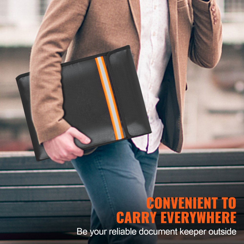 YX20230216-004 - Fireproof & Waterproof Document Bag with Dual Pockets