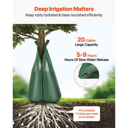 TWB-20gal-D25 - 20-Gallon Tree Watering Bags for Efficient Irrigation, 25 Pack