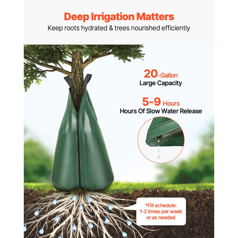 TWB-20gal-D3 - 20-Gallon Slow Release Tree Watering Bag, 3-Pack