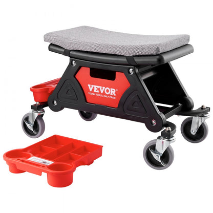 BLC9010 - Heavy Duty Rolling Mechanics Stool with Tool Trays, 300 lbs Capacity