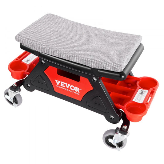 BLC9010 - Heavy Duty Rolling Mechanics Stool with Tool Trays, 300 lbs Capacity