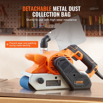 9958 - VEVOR 10A Belt Sander 4” x 24” with Variable Speed & Dust Collection