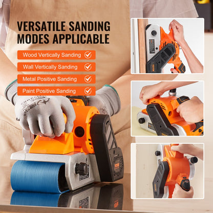 9958 - VEVOR 10A Belt Sander 4” x 24” with Variable Speed & Dust Collection