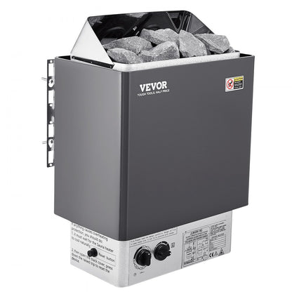 SCA-45NS - 4.5KW VEVOR Sauna Heater, 105-210 cu ft, Stainless Steel