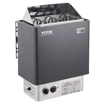 SCA-45NS - 4.5KW VEVOR Sauna Heater, 105-210 cu ft, Stainless Steel
