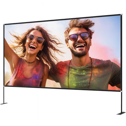 010291500371 - 180" VEVOR 4K Movie Screen with Portable Stand