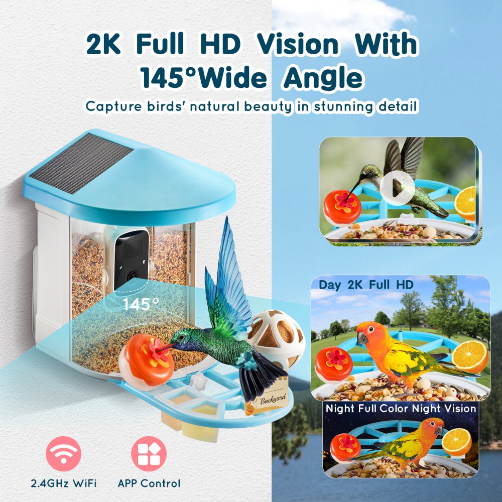 FB-A06 - Smart Bird Feeder with 2K Camera & 2L Capacity