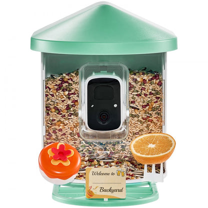 FB-A01 - 2K Smart Bird Feeder with Night Vision & AI Squirrel Repellent