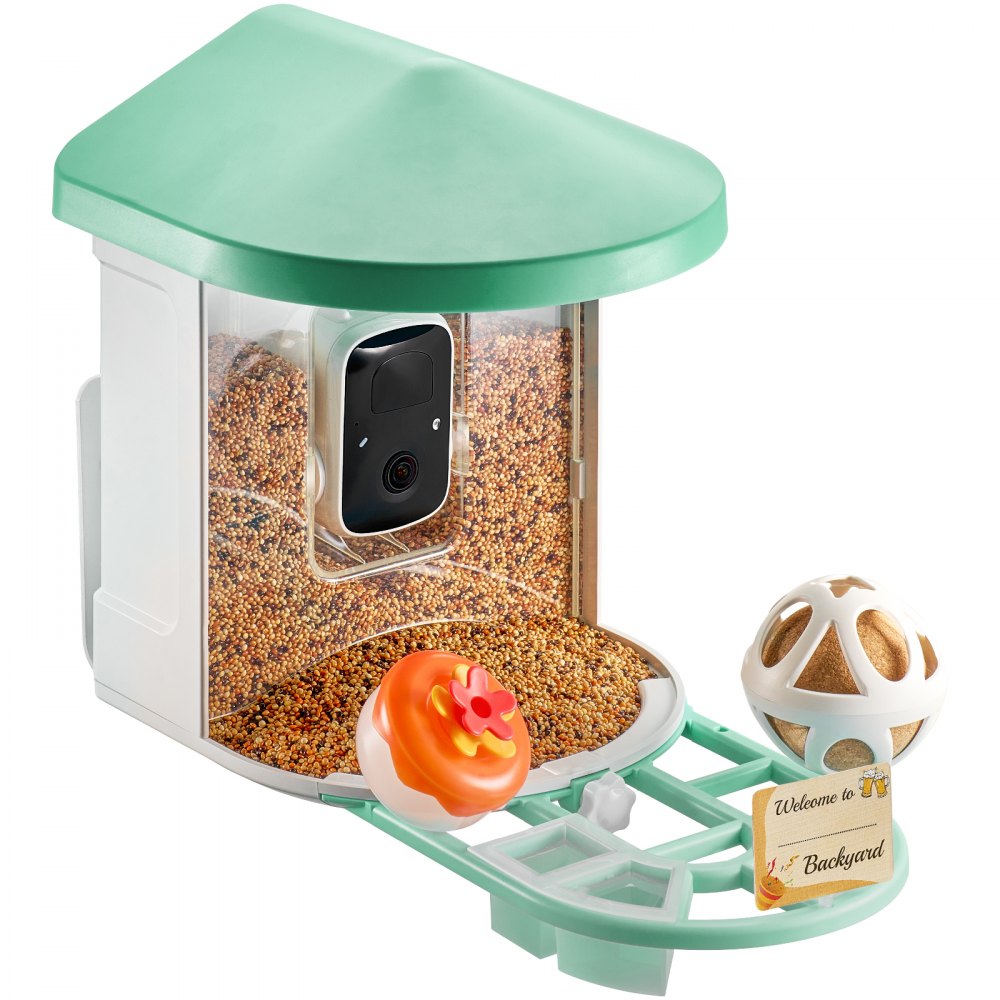 FB-A01 - 2K Smart Bird Feeder with Night Vision & AI Squirrel Repellent