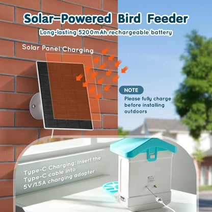 FB-A02 - VEVOR 2K Smart Bird Feeder with AI Camera & 2L Food Capacity