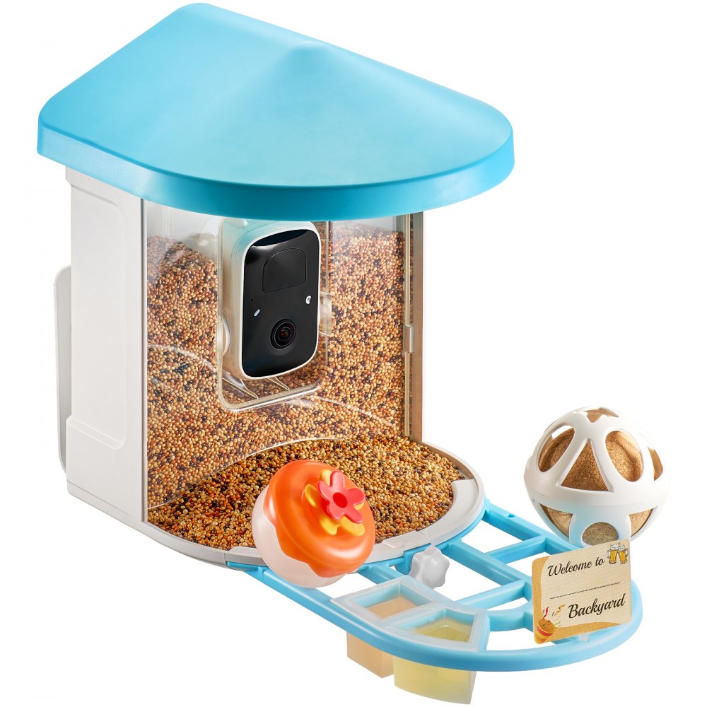 FB-A02 - VEVOR 2K Smart Bird Feeder with AI Camera & 2L Food Capacity