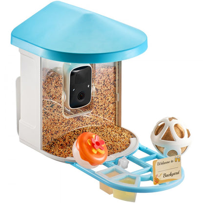 FB-A02 - VEVOR 2K Smart Bird Feeder with AI Camera & 2L Food Capacity