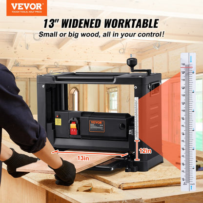 M1B-LS-3301 - 15 Amp 13" VEVOR Thickness Planer for Precision Woodworking