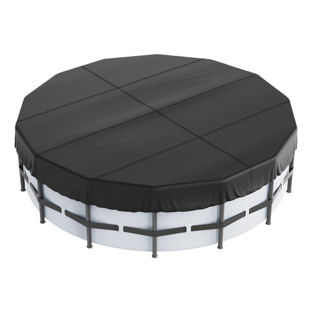 NLSSGBOX18FT - 18 Ft Round Pool Cover, Durable 420D Oxford Fabric