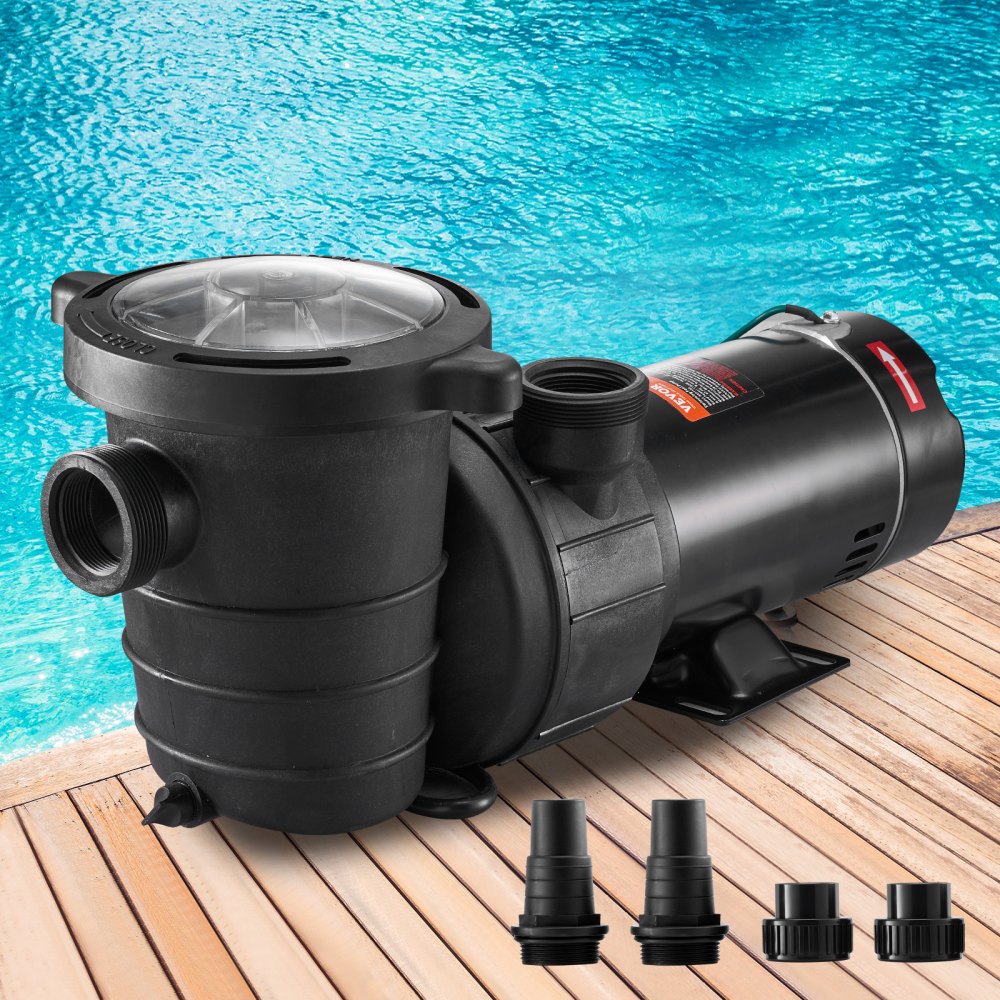 VVPS115BUS - 1.5HP VEVOR Pool Pump for Efficient Cleaning & Easy Setup